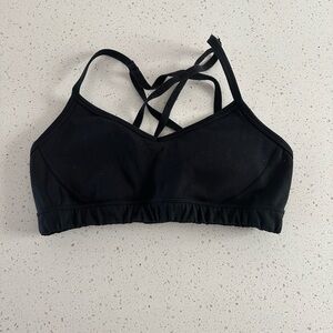 Aerie black Strappy Sports Bra